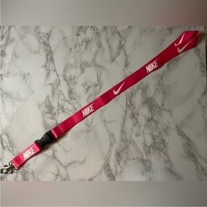 Pink lanyard